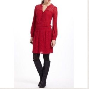 Anthropologie “Field Day” lace dress M BNWT